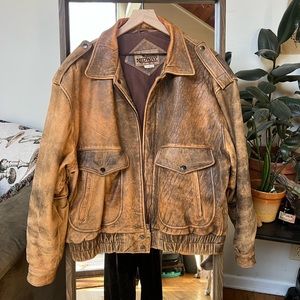 Vintage Midway Brown Bomber Jacket
